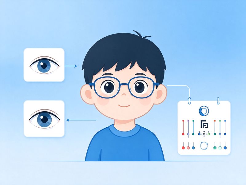 长春普瑞斜弱视专科儿童眼位与视功能训练示意图